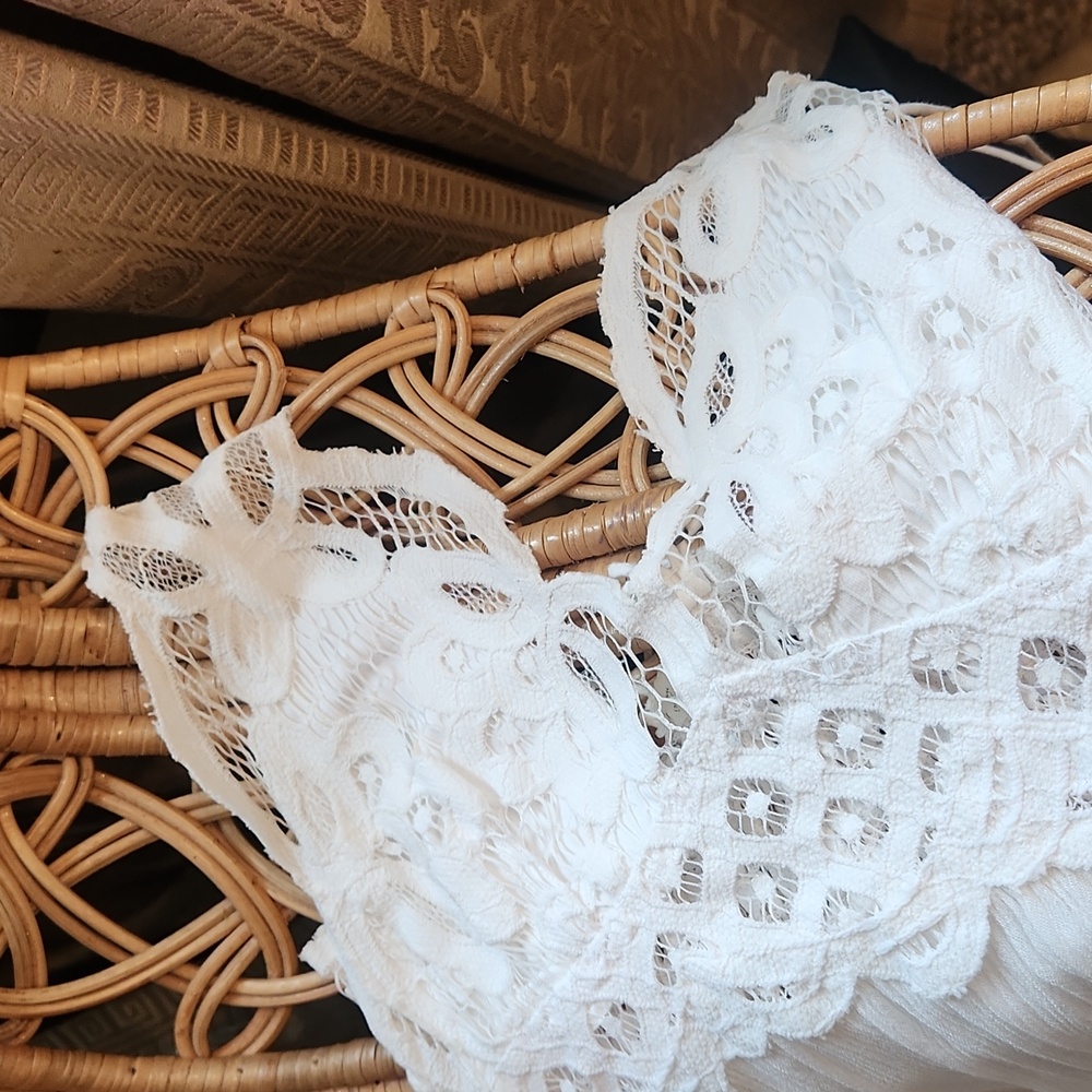 FREE PEOPLE Elegant White Lace Dress - Picture 3 of 4